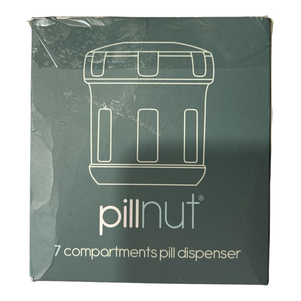 Pillnut 7-Compartment Pill Dispenser | Easy Medication & Supplement Organizer