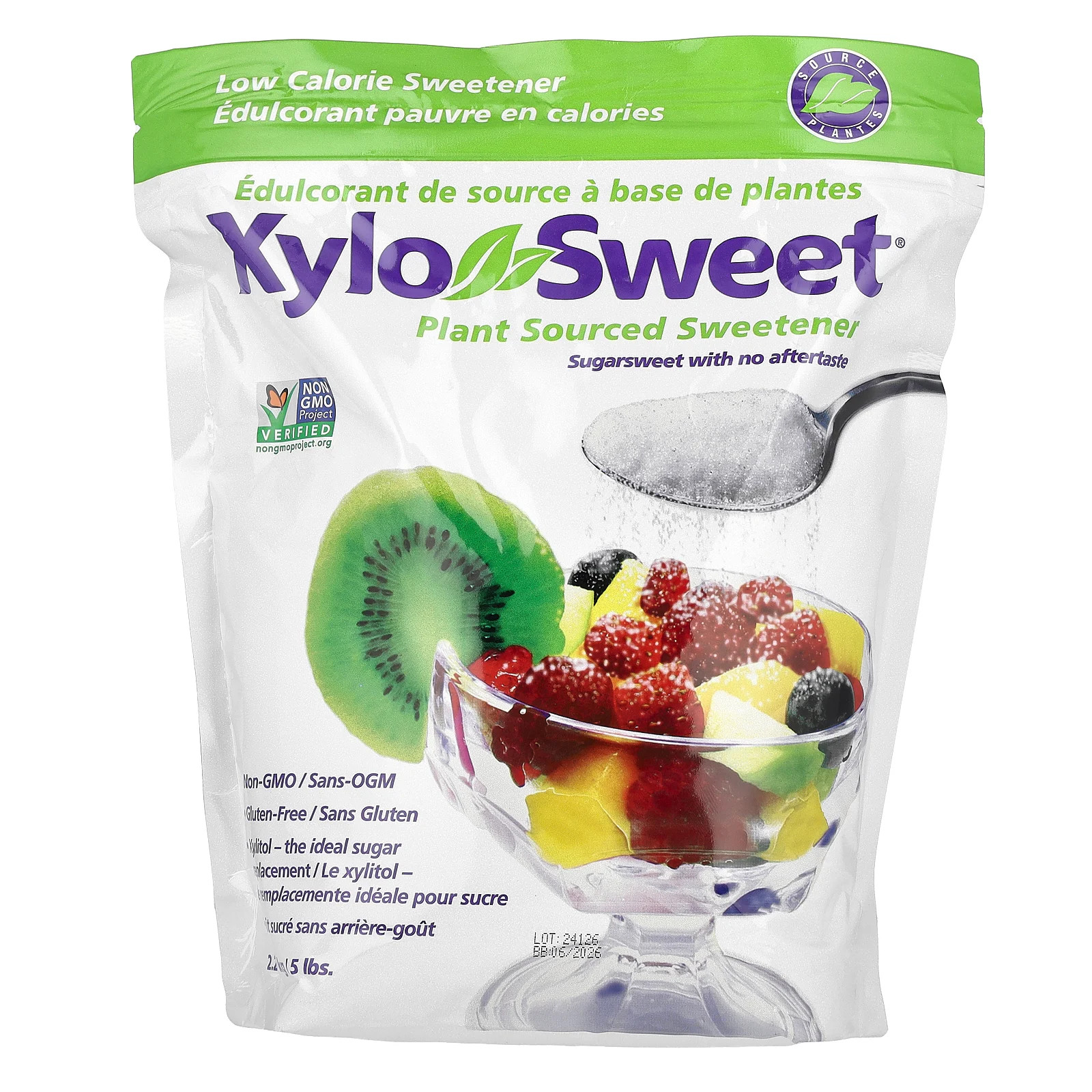 Xlear XyloSweet Plant Sourced Sweetener 5 lbs 2 27 kg Gluten-Free, Halal, Kosher