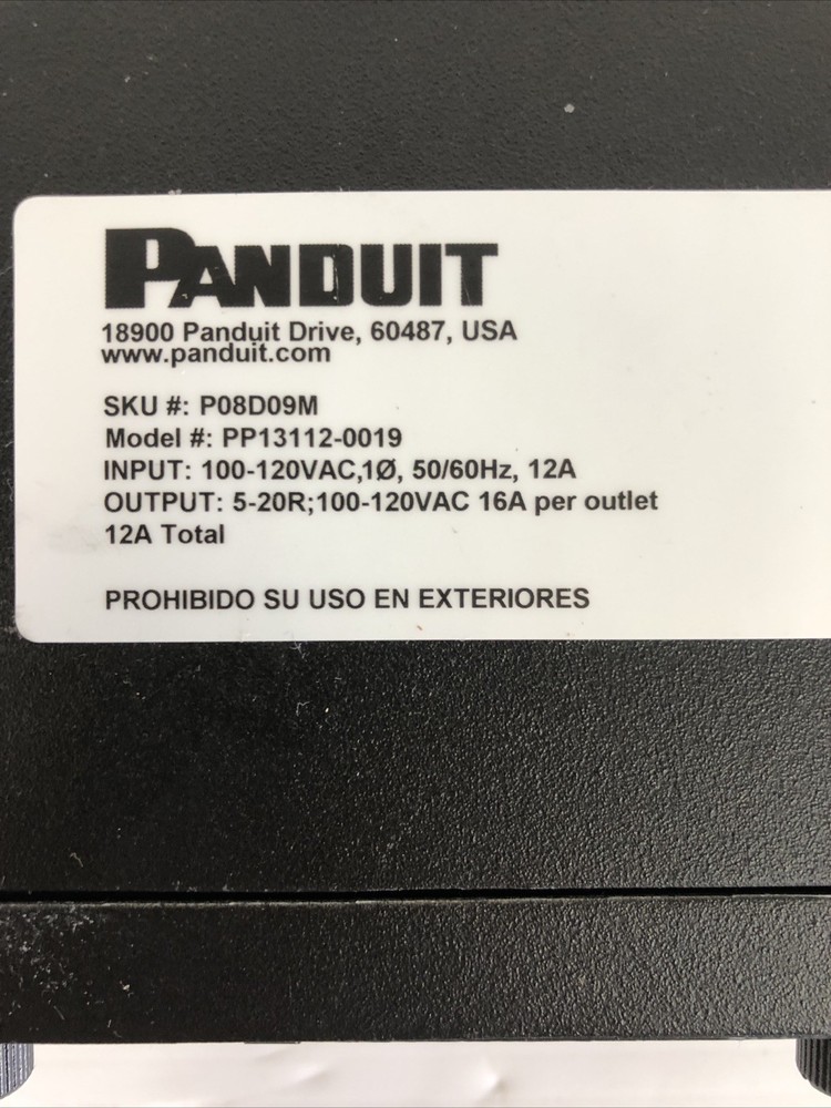 Panduit P08D09M Power Distribution Unit
