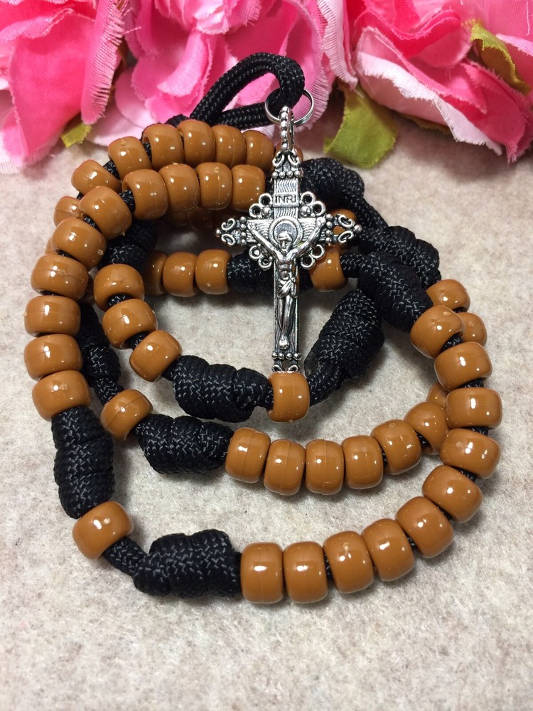 3 Paracord Rosaries, Durable Catholic Rosaries, Handmade