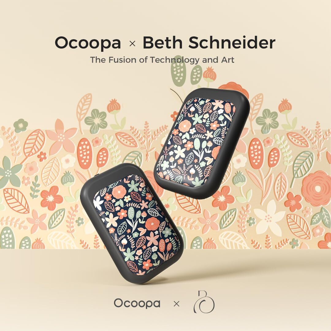 OCOOPA Magnetic 2 in 1 Rechargeable Hand Warmers 5000mAh Power Bank 16 Hrs Heat