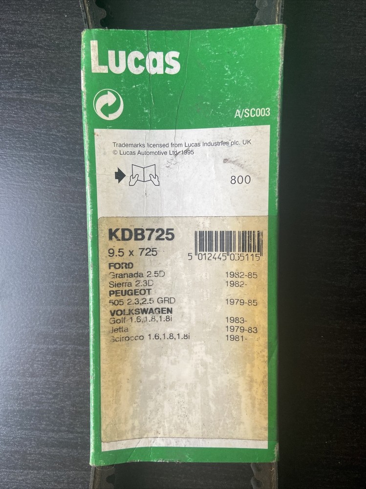Lucas KDB725 Belt