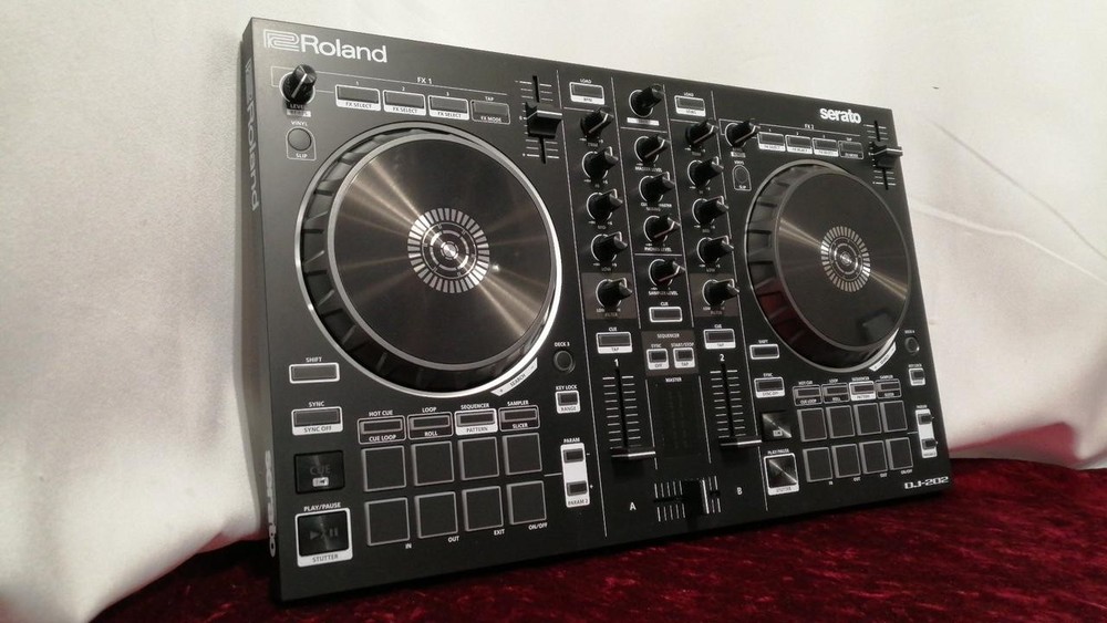 Roland DJ-202 DJ Controller 2-Deck Serato Compatible Compact Mixer