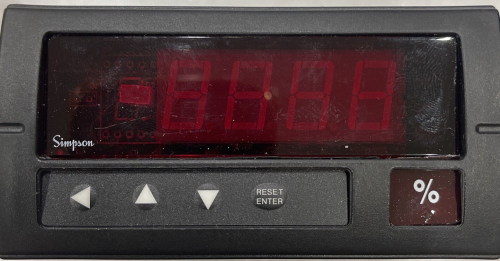SIMPSON ELECTRIC CO H335-03-71-0-2-2, SERIES 3 DIGITAL PANEL METER, CONTROLLER