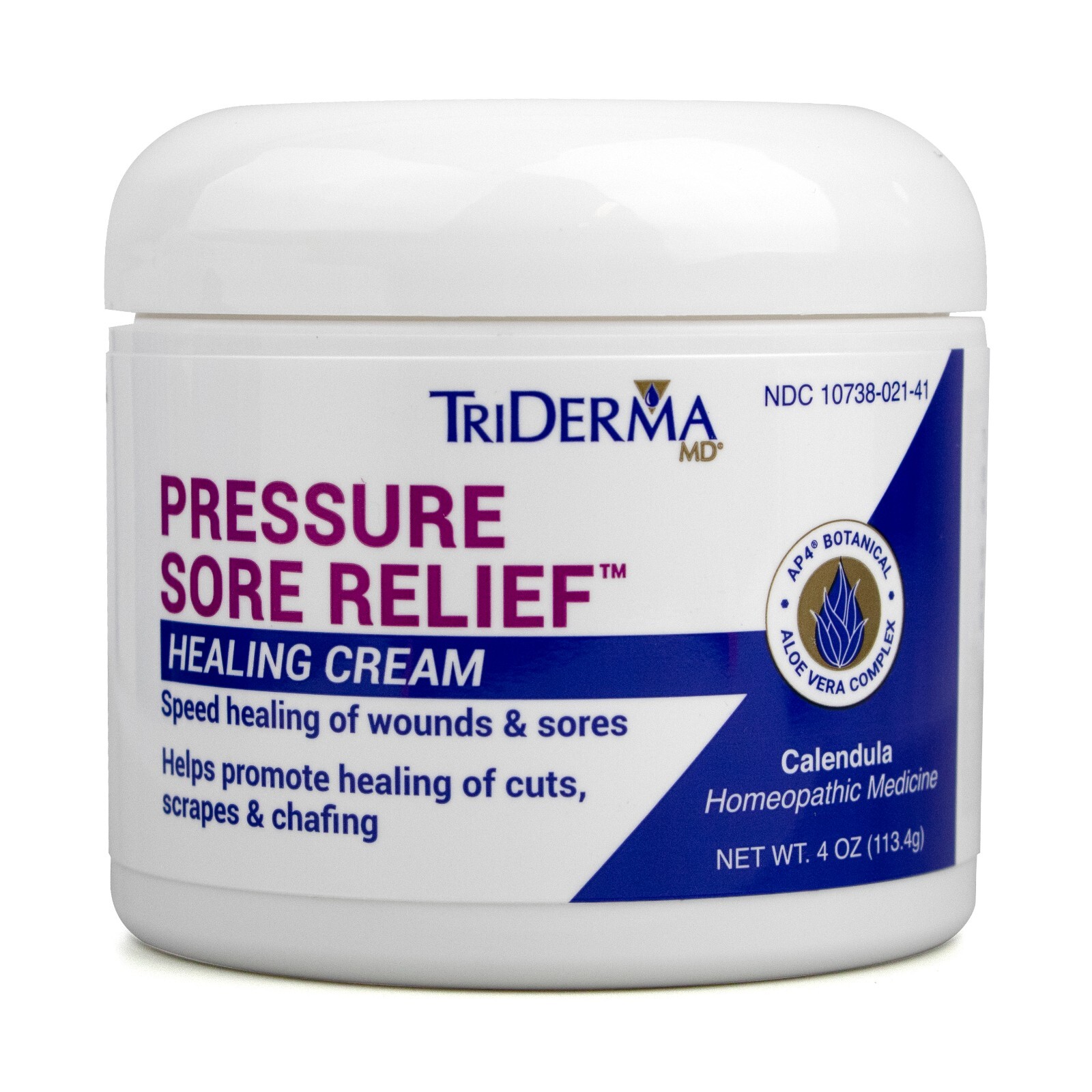 TriDerma Pressure Sore Relief Healing Bed Sore Cream, Wound Healing Ointment 4oz