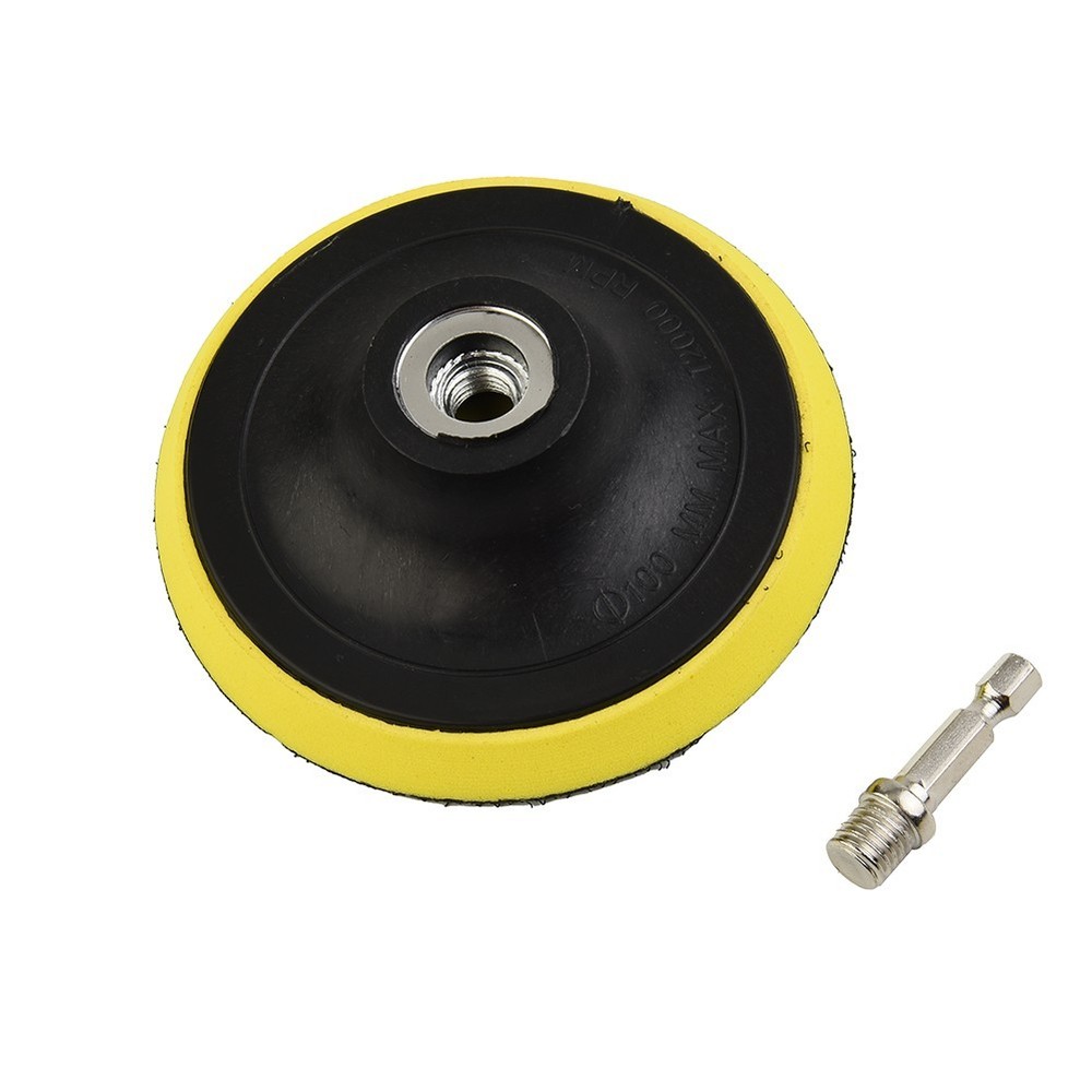 4Inch 100mm Hook&Loop Buffing Pad Rotary Backing Pad With M10 Drill Adapter Au