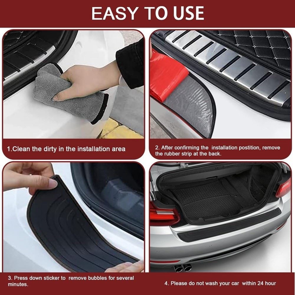 Car Rear Bumper Protector Universal Flexible Bumper Guard Protector