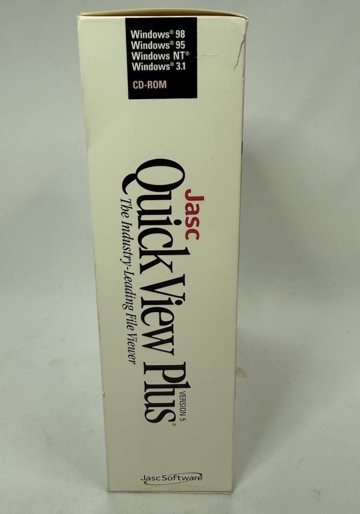 Quick View Plus 6 Software Jasc PC 2000 BIG BOX 1999