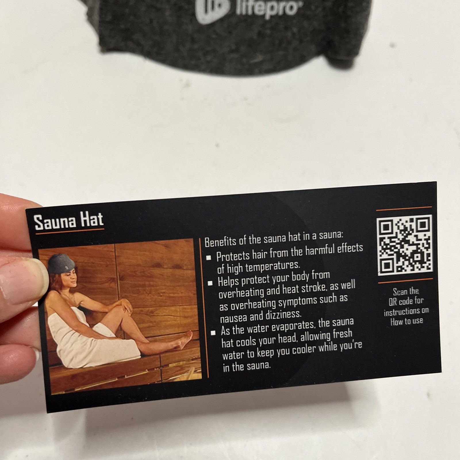 NEW 2-Pack Lifepro Traditional Felt Wool Sauna Hat