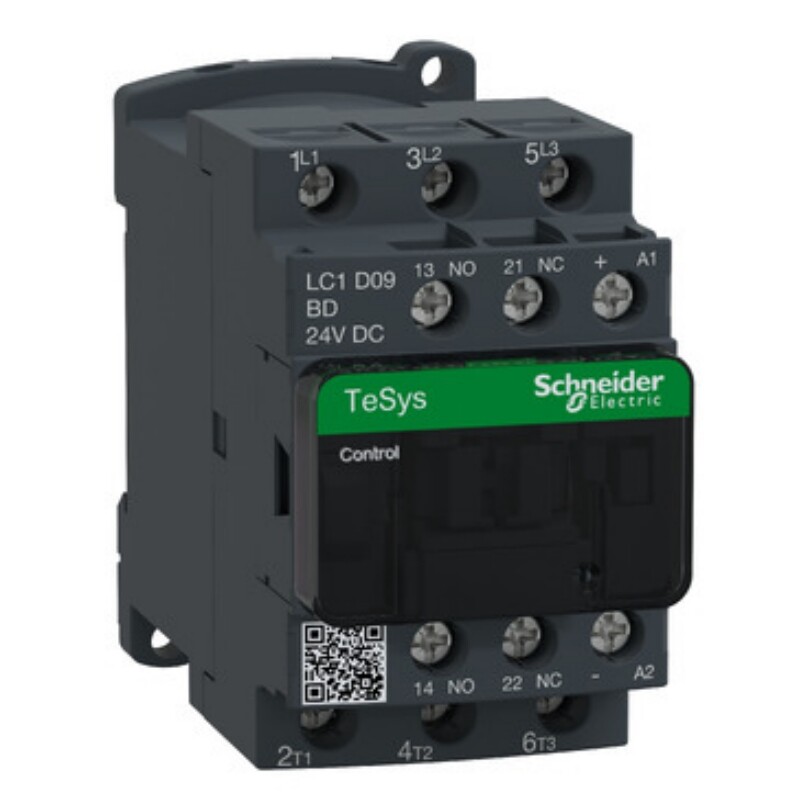 1pcs Schneider LC1D09BDC 24VDC contactor 3Poles 9A