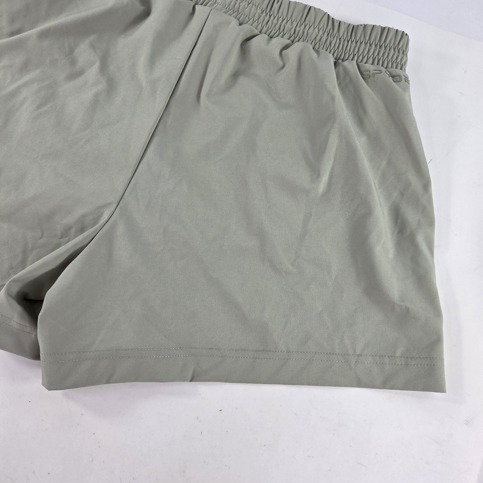 Spyder Women’s Performance Shorts SWB054 Sz L Light Olive Built-in Brief Running