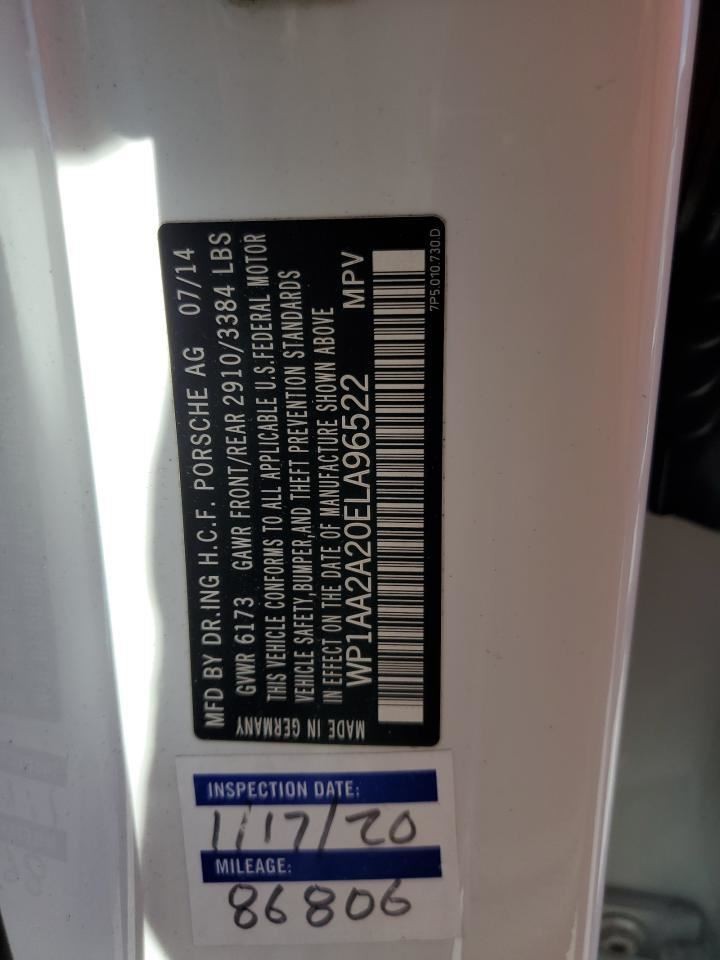 CAYENNE 2014 Glove Box 4589618