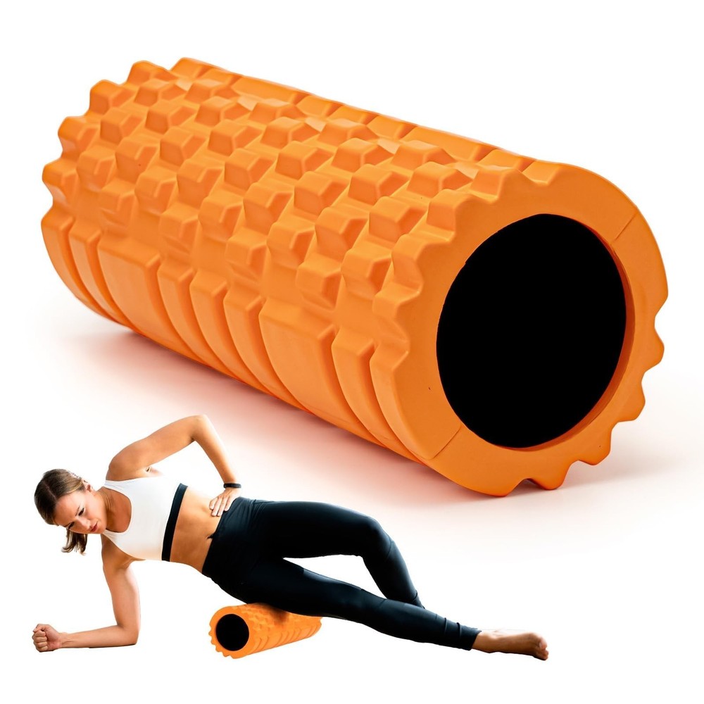 Foam Roller High Density 13" Patented Exercise Roller for Deep Tissue Muscle ...