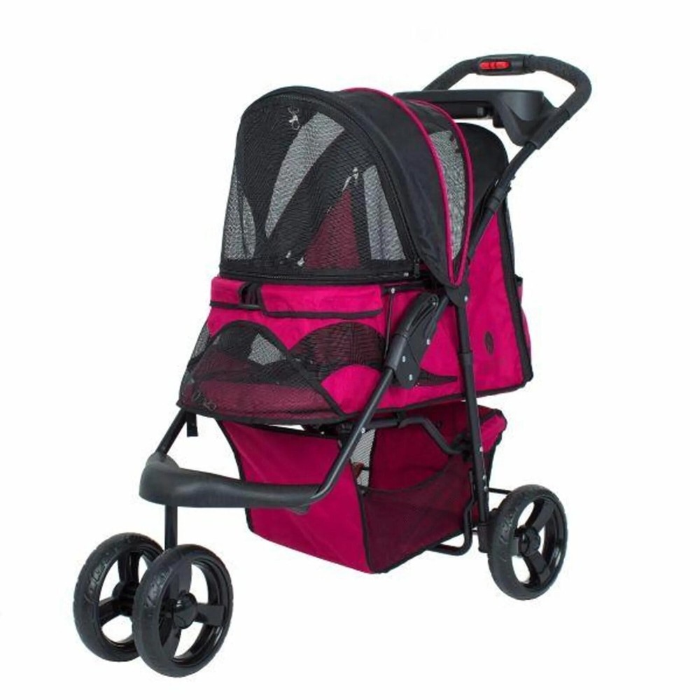 Durable Pet Stroller- Pink Petique Stroller for Dogs & Cats