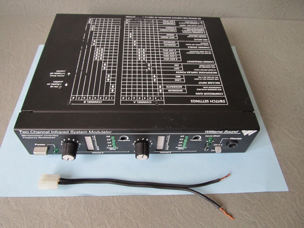 Williams Sound MOD 232R Two-Channel Infrared System Modulator