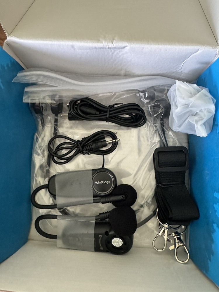 W WINBRIDGE 25W Bluetooth Voice Amplifier with Two Wireless Headset Microphones