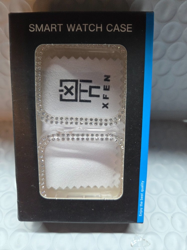 2-Pack Clear Double Diamond 40mm Smart Watch Case - NEW