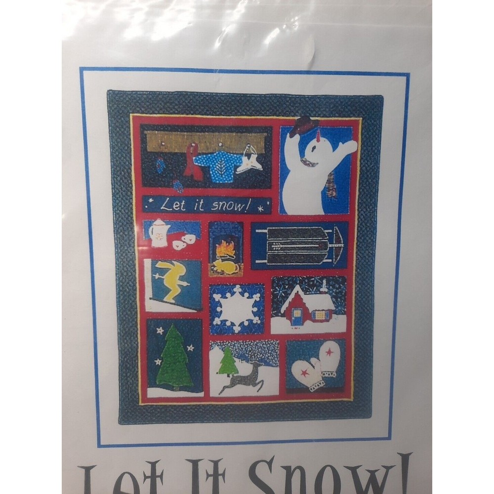 The Pine Needle Full Size Pattern Let It Snow 38x48 Winter Wallhanging