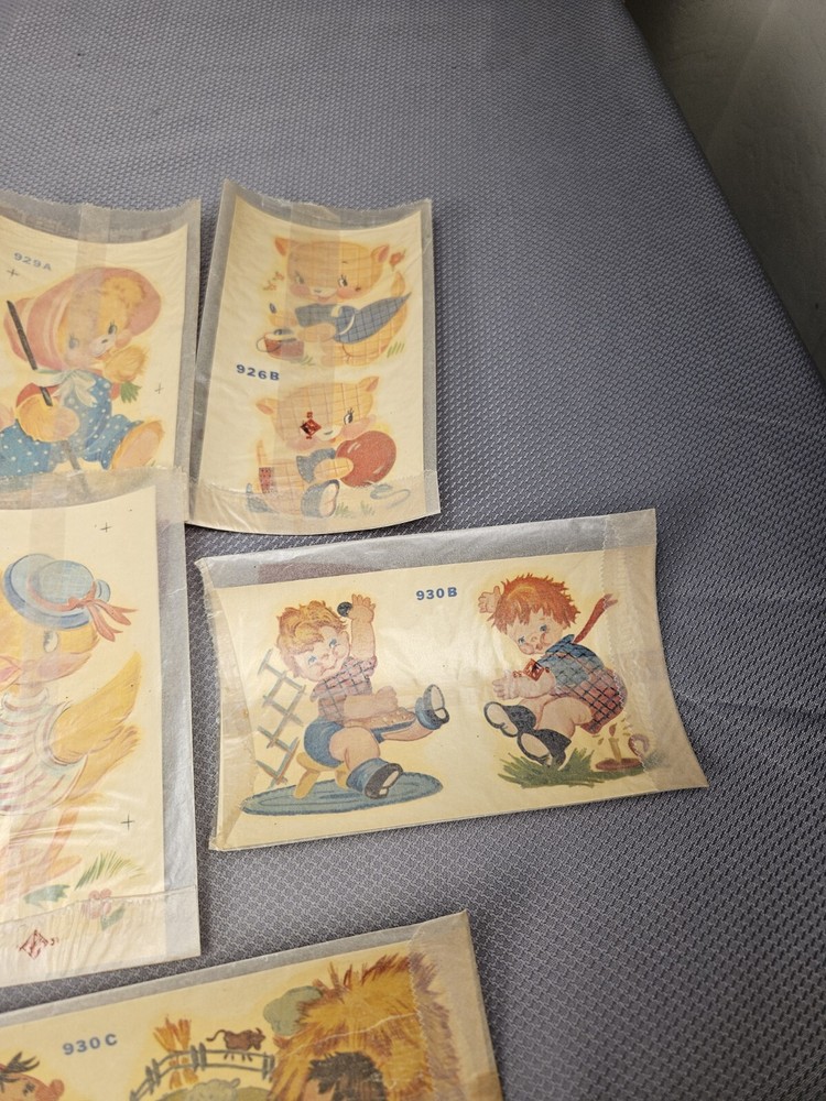 9 vtg duro Decorative Transfers #4