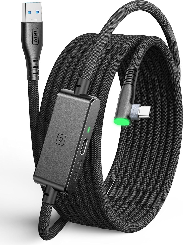 16ft USB 3.0 Link Cable for Oculus Quest 3/2/Pro - Fast Charging & Data Transfer