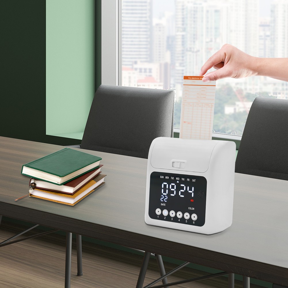 Calculating Time Clock Bundle Attendance Punch Time Clock Employee w/ 50 Cards