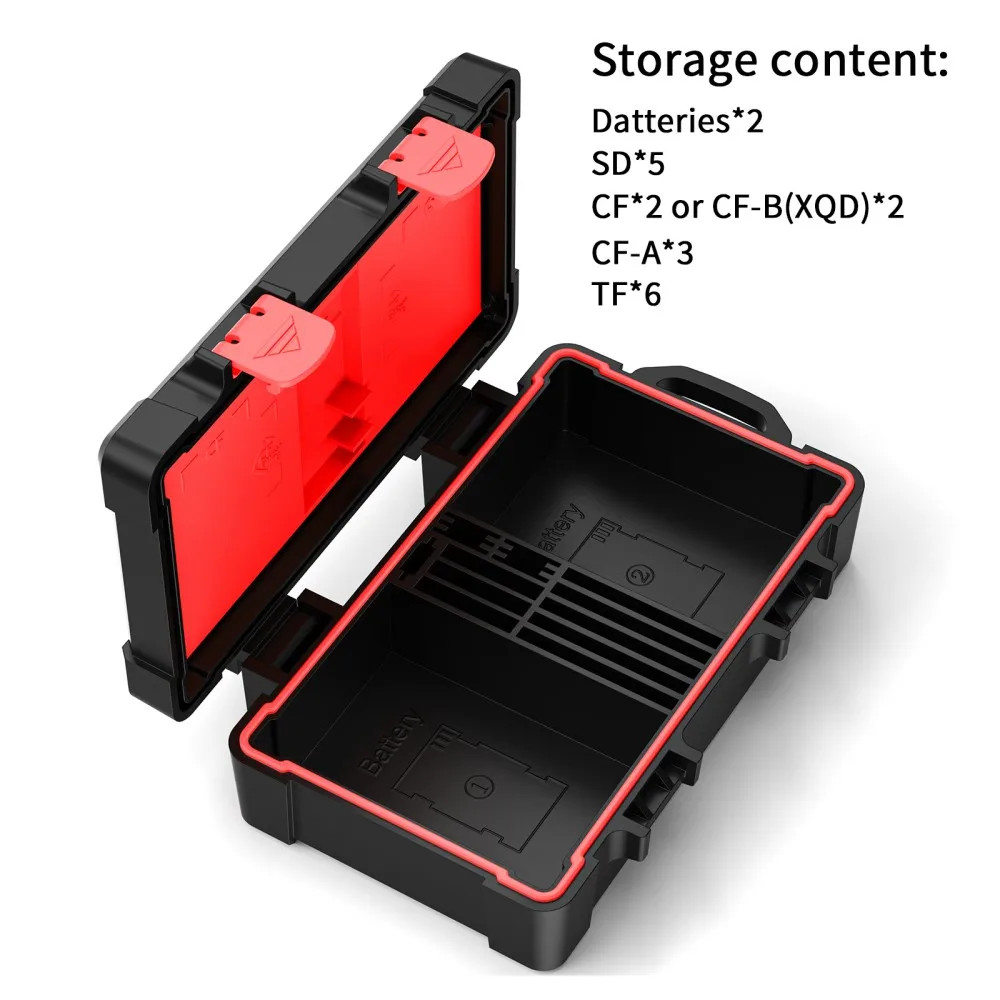 2 in 1 Memory Card Case Camera Battery Holder Micro Sd Storage Box Microsd Cards