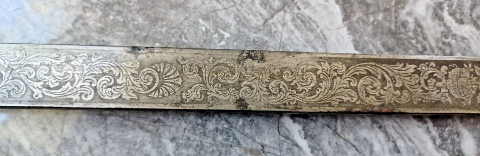 WWI Imperial German Dress Bayonet M1871 Style WKC Solingen Etched Unit Marked