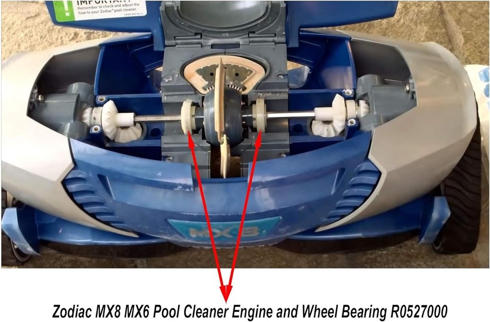 Zodiac MX8 MX6 Elite Pool Cleaner Engine Bearings 2-Pack - Reliable Replacement