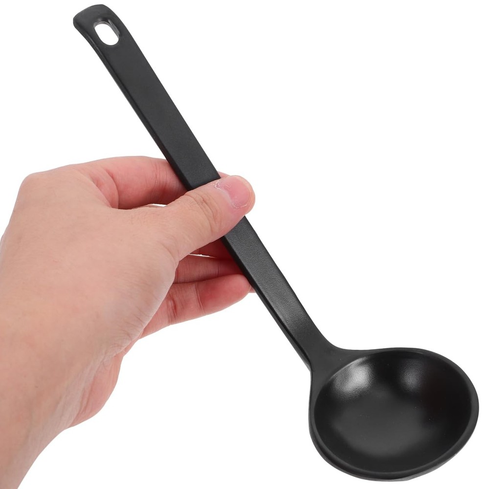 Large Kitchen Soup Ladle with Long Handle Melamine Turtle Shell Spoon for Sti...