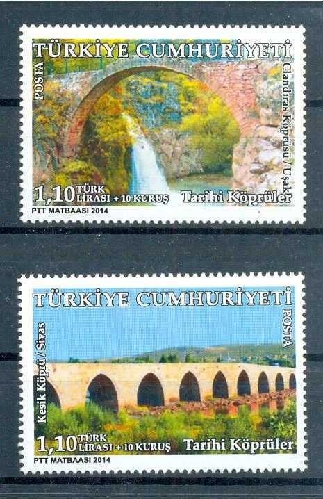 TURKEY / 2014, Historical Bridges, MNH