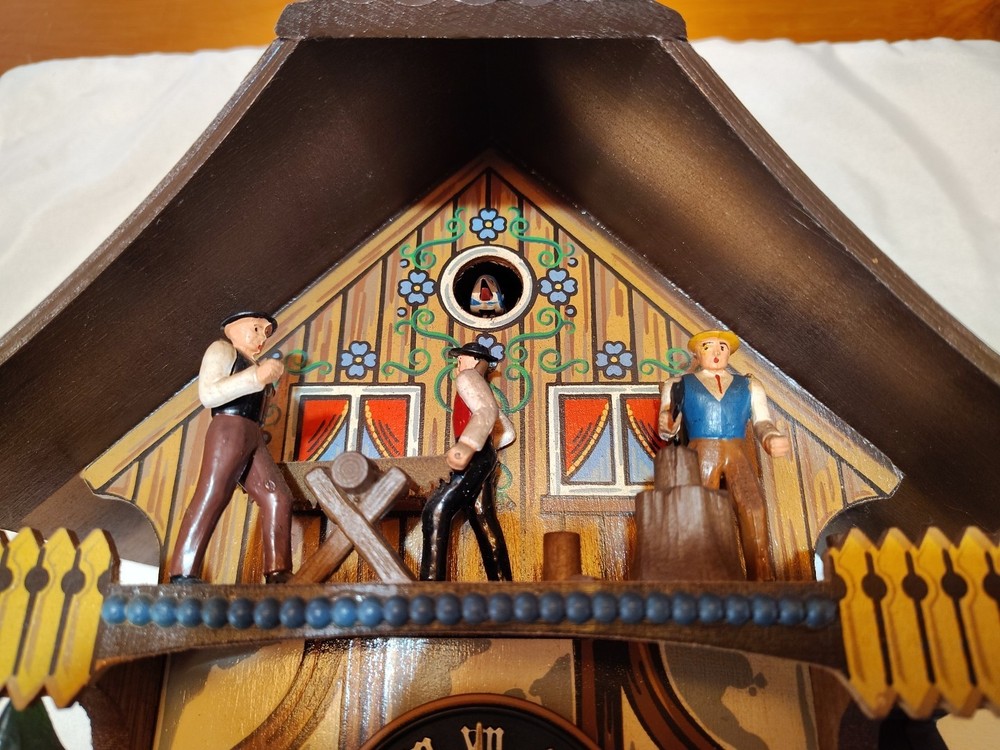 Beautiful Vintage Cuckoo Clock, West Germany Marked. Unknown If Working.