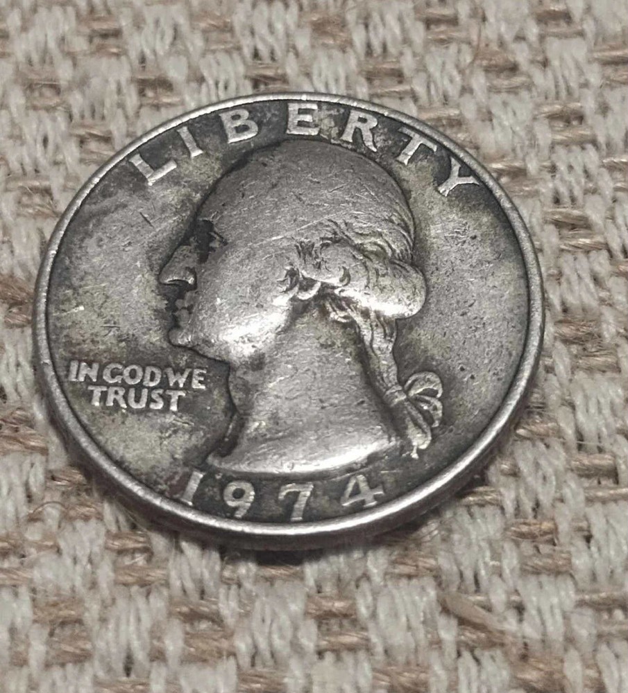 1974 Washington Quarter NO MINT MARK RARE