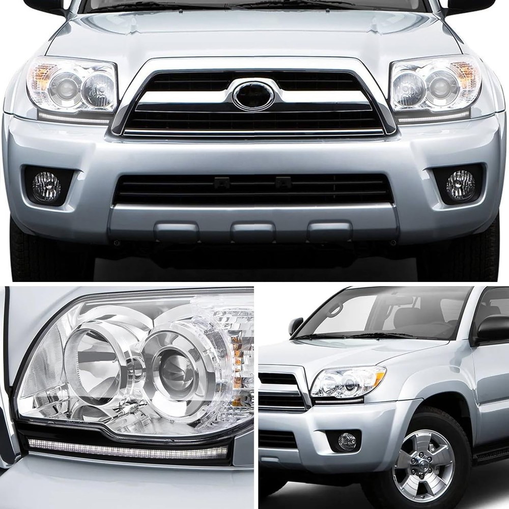 Switchback White/Amber LED Front Side Marker Headlight DRL Amber Sequential Turn