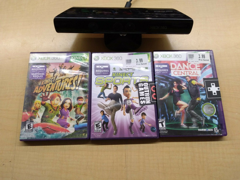 Microsoft Xbox 360 Kinect Sensor Bar and Game Bundle