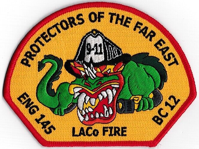 LA County Station Engine 145 BC 12 NEW  Design Fire Patch .