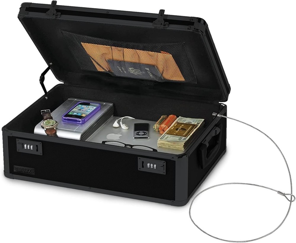Security Lock Box - Personal Items Safe with Combo Lock