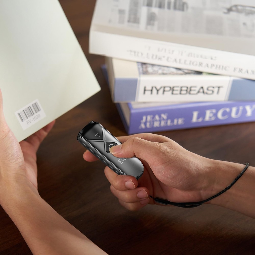 Eyoyo Bluetooth 2D&1D Barcode Scanner, Portable Wireless Mini Barcode Reader ...