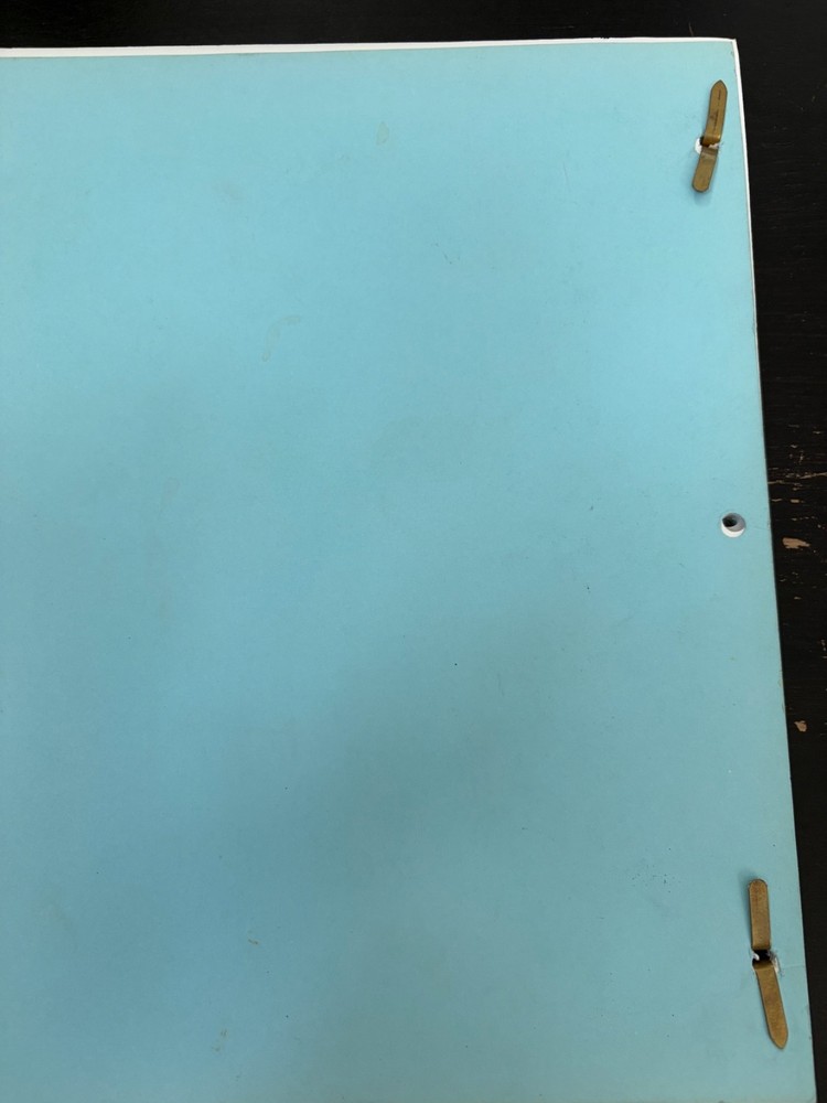 SHOOT OUT "FAST FORWARD" 1984 ORIGINAL MOVIE SCRIPT SIDNEY POITIER 2ND DRAFT