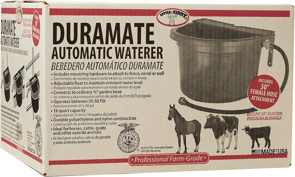 Little Automatic Animal Waterer | Float Controlled Automatic Livestock 4 Gallon