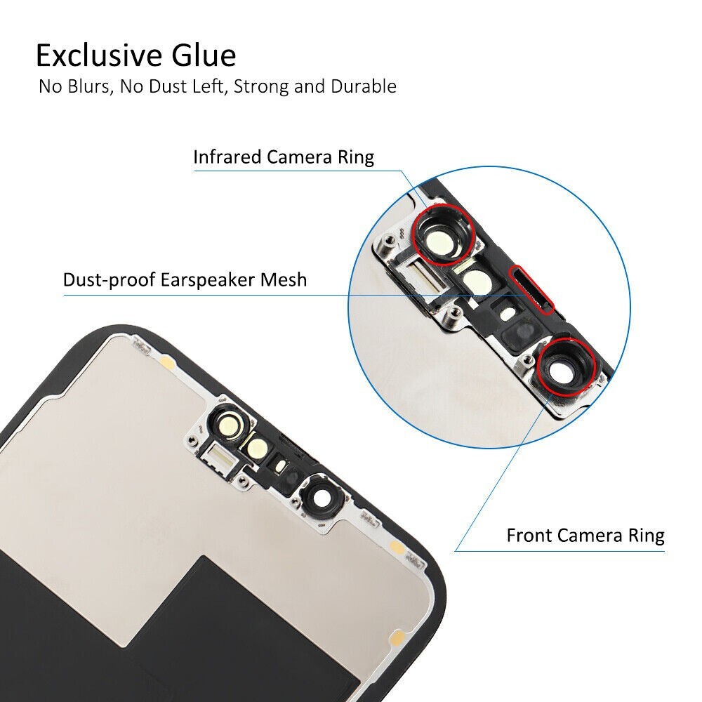 For iPhone 13 Pro Max 120Hz Soft OLED Display Touch Screen Digitizer Replacement