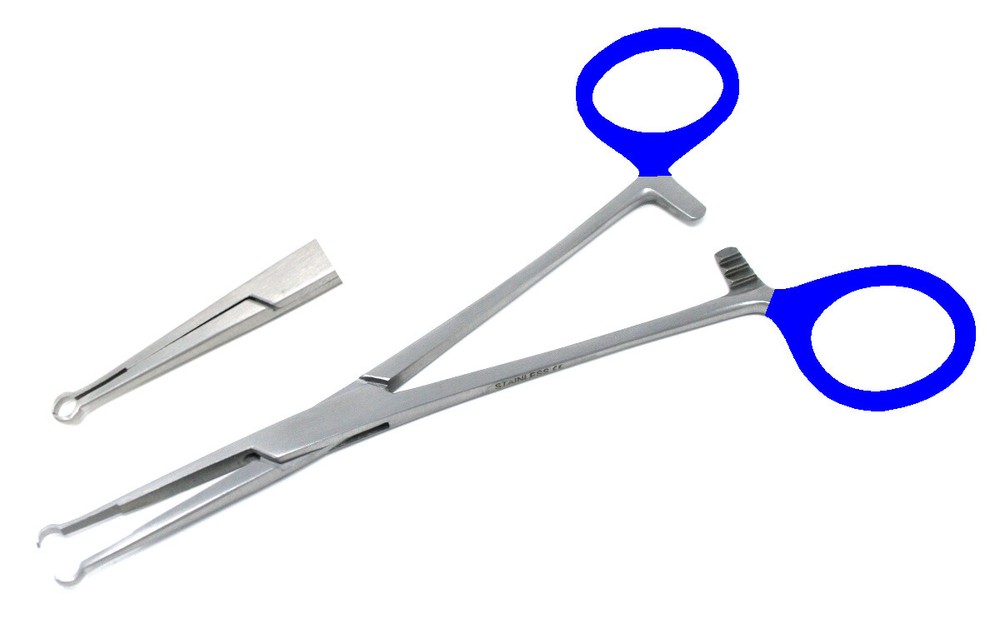 Ring Nose Blue Hemostat Forceps Grasping Holding Pliers Model Builder Tools