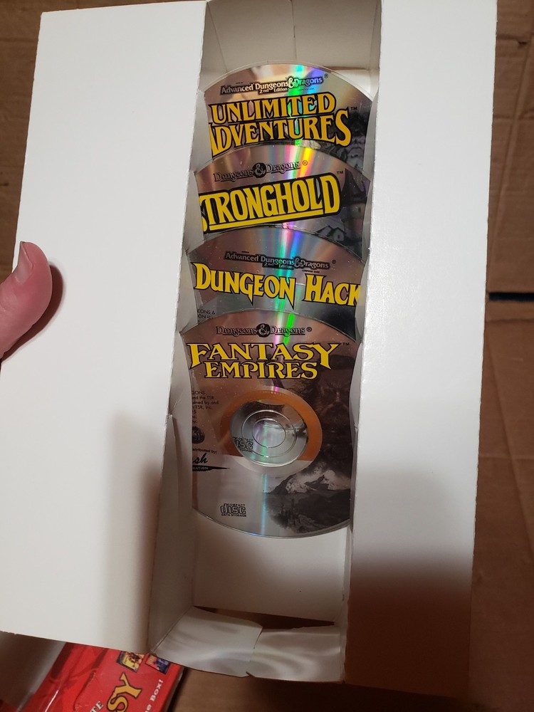 Advanced Dungeons & Dragons Ultimate Fantasy Collection NOB MISSING ONE DISK