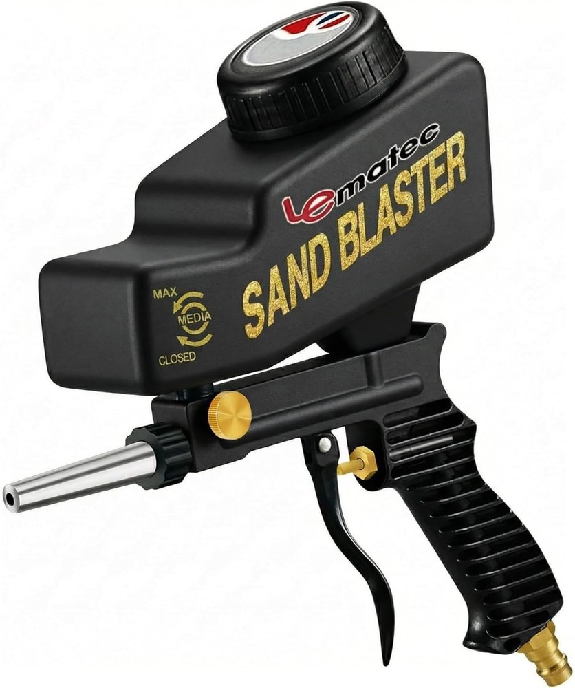 Efficient Air-Powered Sand Blaster Gun Kit - Precision Control & Durable Design