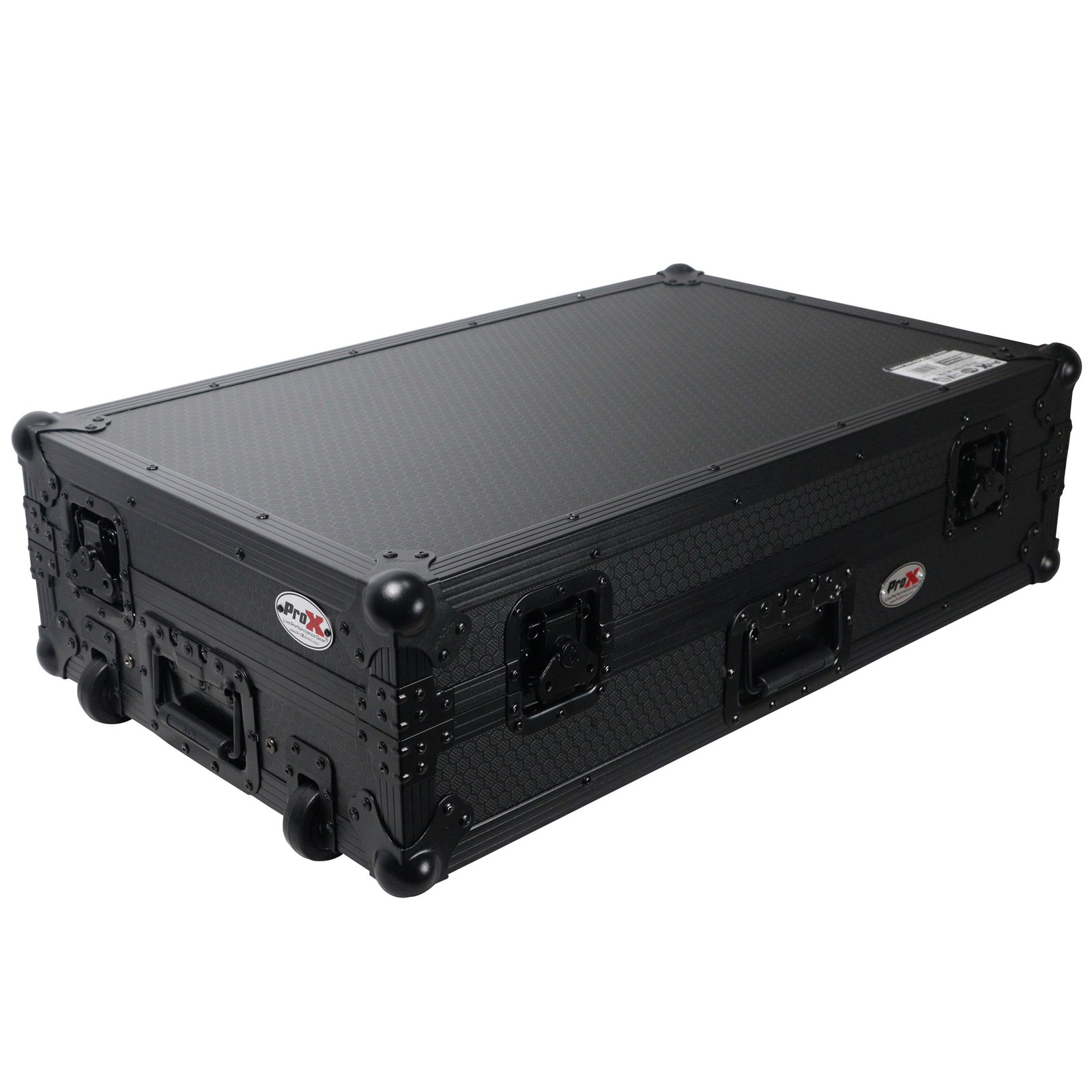 Pro X Flight Case For RANE ONE DJ Controller w/Shelf, 1U Rack, & Wheels (Black)