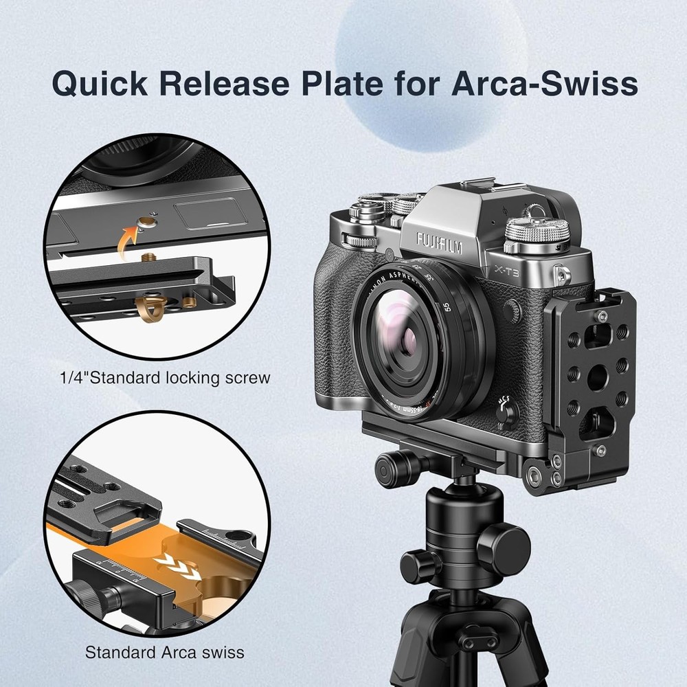 DSLR Camera L Bracket Arca Swiss Universal Camera Mount Quick Release Plate UK