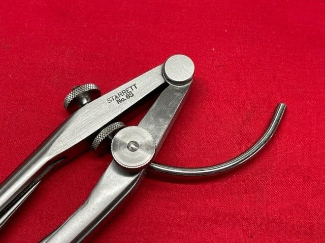 Starrett 85F Carpenters Improved Extension Divider with Caliper Legs, 12"