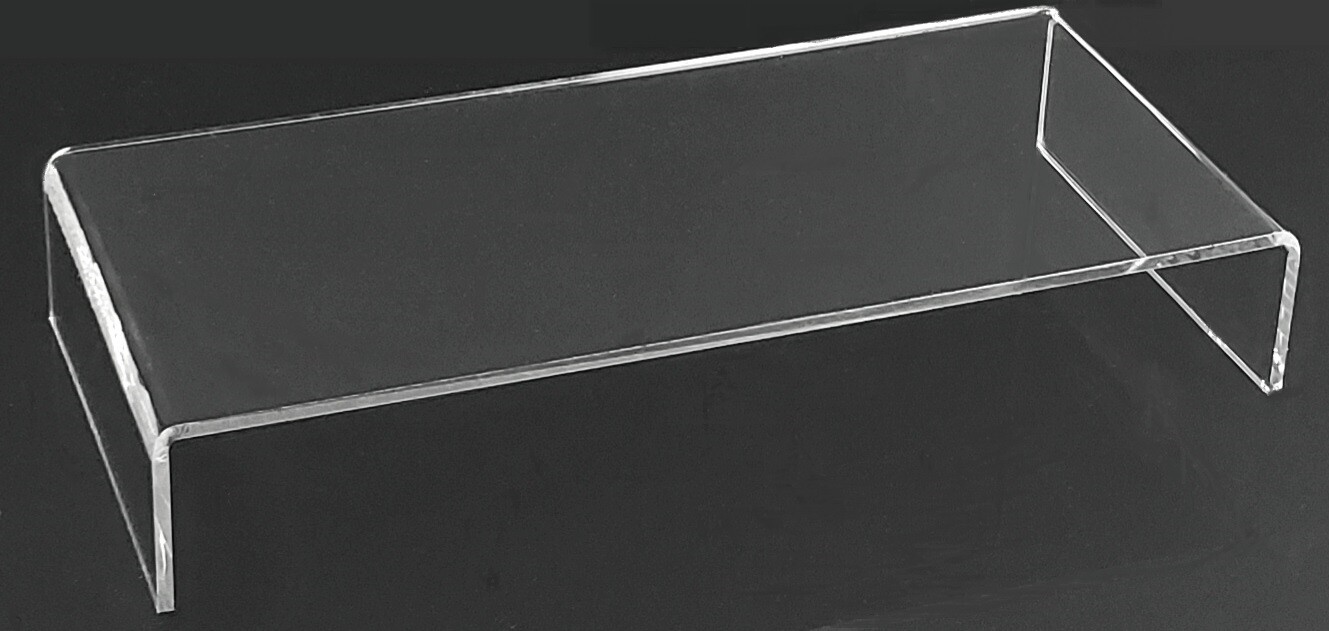 T'z Tagz 3mm Thick 1.5 Inches High Clear Acrylic Riser Display Stands Pack of 12