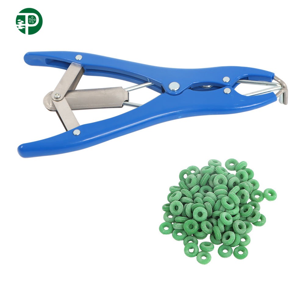 100 ×Marking Ring And Bander Docking Elastrator Castration Applicator Sheep