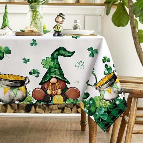 St. Patrick's Day Rectangular Tablecloth 60×120 60" x 120" (Rectangular) Green