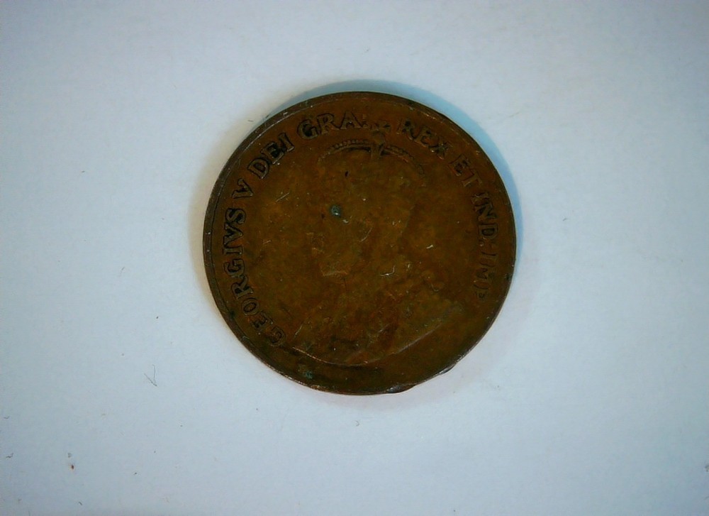 Canada 1920 1 Cent George V 1 Cent (Maple Leaves reverse) Coin